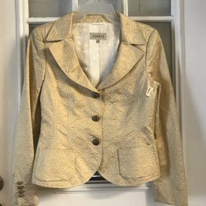 NWT Gold/Cream Feraud Jacket Size Small